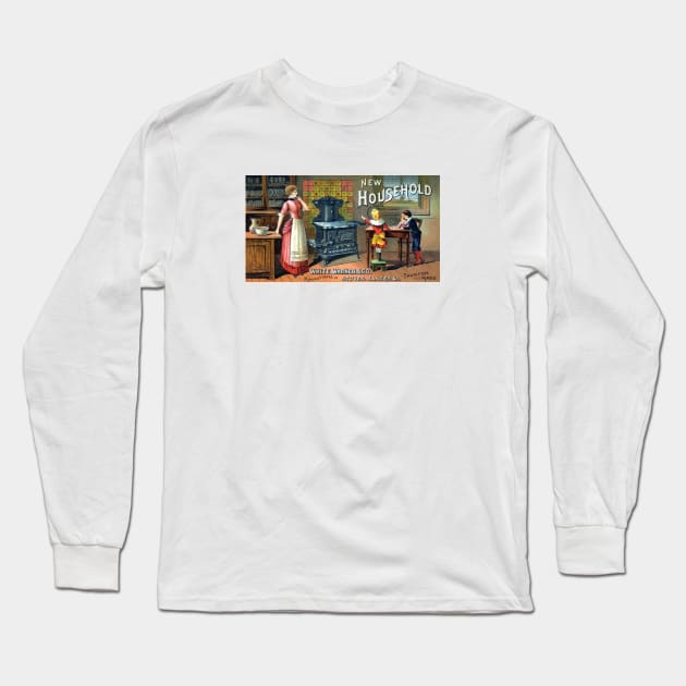 19th C. White Warner Woodstoves Long Sleeve T-Shirt by historicimage